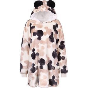 Beige oversized sweater met capuchon Mickey Disney / XS-S