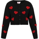 myMo - Vest - Korte Vestje - Hartjespatroon - Zachte Tricotstof