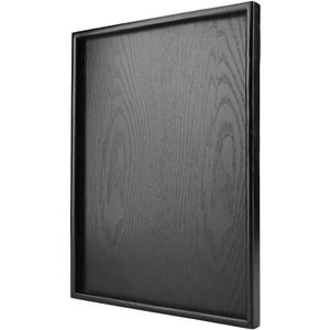 Zwart houten dienblad - antislip - 40 x 30 cm
