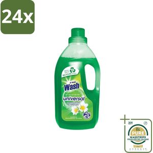 At Home - Wash - Wasmiddel - Alle Was - Frisse Geur - 42 Wasbeurten - Voordeelverpakking - 24 stuks - Vlekkenverwijderaar - Frisse geur