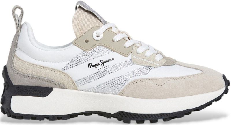 Pepe Jeans - Lucky Party - Leren Sneakers - Wit