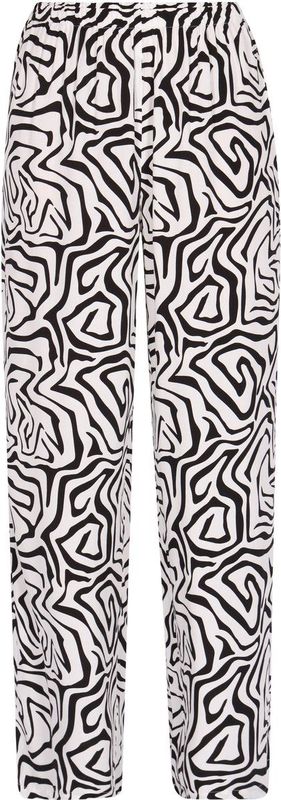 myMo - ROCKS - Broek - Zwart/Wit - Wide Leg - High Waist