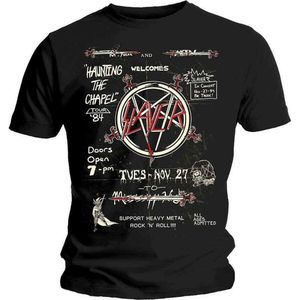 Slayer - Haunting 84 Flier heren unisex T-shirt zwart - M