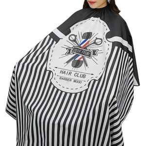 Livano Baardschort - Beard Bib - Scheerschort - Baard Cape - Kappersmantel - Kapmantel - Zwart/Wit