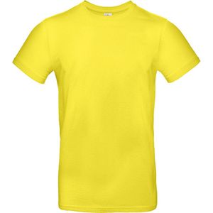 2-Pack herenshirt 'E190' met ronde hals B&C Collectie Solar Yellow maat 3XL