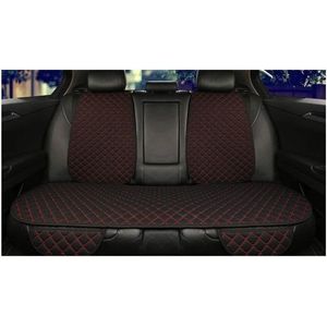 Autostoelkussens - 3 stuks rugleuningset - beschermkussens - autostoelhoezen - linnen - universeel - voor- en achterkussens - beschermkussens voor de rugleuning - geschikt voor auto-interieurs - zwart en rood