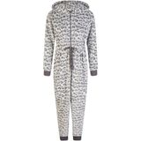 By Louise - Huispak - Grijs - Fleece - Dames - Panterprint