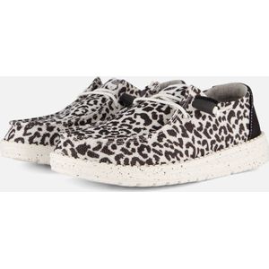 HEYDUDE Wendy Leopard Instappers zwart - Dames - Maat 36