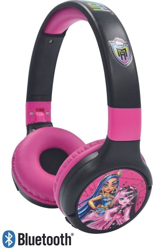 Lexibook - HPBT010MH - Hoofdtelefoon - Roze/Zwart - 2-in-1 Bluetooth en Bekabeld