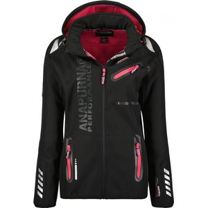 Geographical Norway Anapurna Softshell Jas Dames - Reinana Black Pink - L