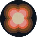 Orla Kiely - Sunflow Pink 60005 Vloerkleed - 200 rond - Rond - Rond Tapijt - Modern - Meerkleurig