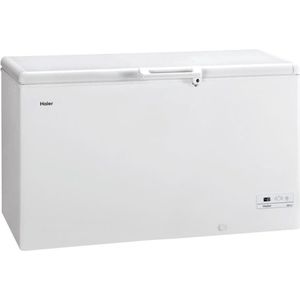 HAIER HCE429F - Vrieskist - 413L - Statische koude - A + - L141 x H84,5 - Wit