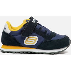 Skechers Retro sneakers blauw Textiel - Maat 28