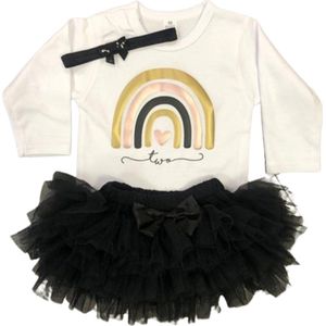 Verjaardagset-tutu-birthday-two-2 jaar-verjaardag-regenboog (mt 92)