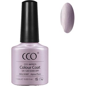 CCO Shellac - Gel Nagellak - kleur Alpine Plum 91687 - Paars - Dekkende kleur - 7.3ml - Vegan