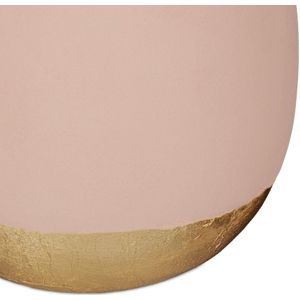 Relaxdays tafellamp beton - diverse kleuren - 9 x 9 cm - nachtlampje - rond - modern - roze