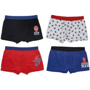 Marvel Spiderman Boxershort - Set van 4 - Katoen - Maat 98/104