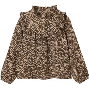 Vertbaudet - Blouse van Katoengaas - Zebraprint - Meisjes