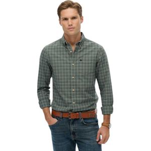 Superdry - M4011042A - Overhemd - Marineblauw - Premium Geruit Oxford