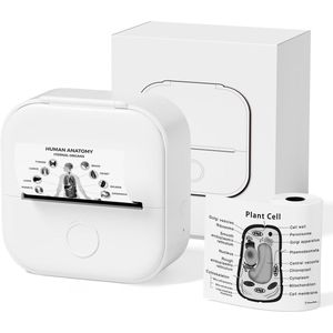 Azomor® Draagbare mini-printer voor smartphone met thermische afdrukfunctie en stickeropties