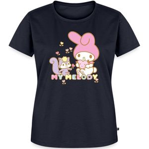 My Melody Plukt Hartbloemen Met Risu Premium T Shirt Dames
