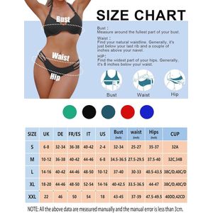 Rayson Badmode voor dames, tweedelige push-up sets, elegant, sexy, lage taille, strandbikiniset