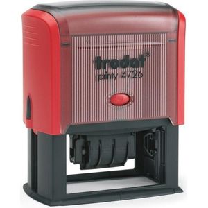 Trodat Printy 4726/D Rood - Stempels - Datum stempel Nederlands - Stempel afbeelding en tekst
