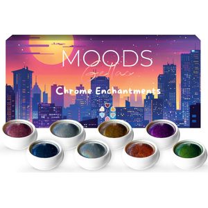 Moods Gellac 6-delige Set - Gellak Starterspakket - Gel Nagellak - 8ML - Chrome Enchantments - Gellac - Nagels - Chique Kleuren - HEMA- & TPO-vrij