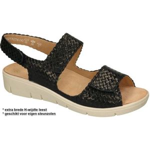 Solidus -Dames - blauw donker - sandalen - maat 36.5