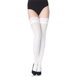 Merry Style MS-GB-791 Dames Stay-Up Kousen - 40 Denier - licht glanzend - elastische band - Polyamide - Wit - XS / S