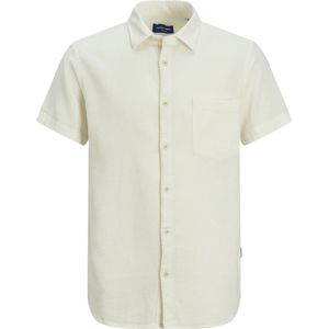 Jack & Jones Overhemd Jortampa Dobby Shirt Ss 12251801 Cloud Dancer Mannen Maat - M