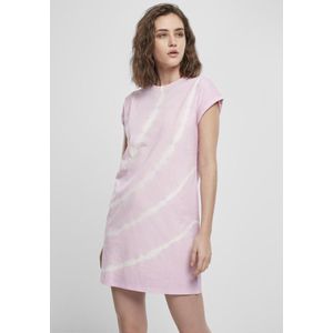 Urban Classics - Tie Dye Korte jurk - S - Roze