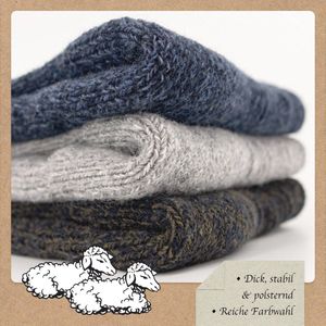 Heren Wollen Wintersokken - 6 Paar Noorse Sok voor Comfort en Bescherming