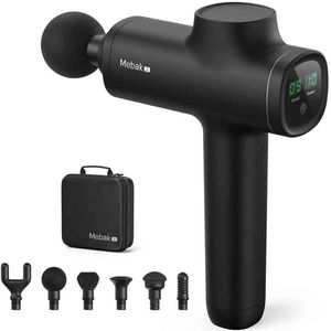 Mila Shop Massage Gun Professioneel PRO - Massage Pistool - Inclusief Koffer en 5 Opzetstukken - Krachtig en Draadloos - Sport en Relax Massage Apparaat