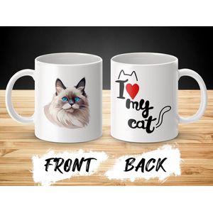 Mok Birman cat - kat - I love my cat - cat lovers - katten