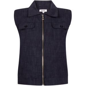 Zoso - Gilet Veronique - Navy - Dames