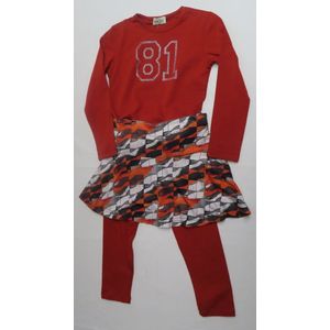 Ensemble - Meisje - 3 delig - rok+legging+ tshirt lange mouw 4 jaar 104