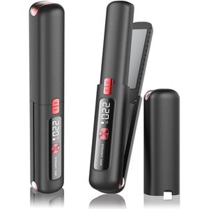 2-In-1 Stijltang Krultang Serie - Draadloze Stijltang - Keramische Platen - 7 Temperatuurstanden - 4500mAh Batterij - USB-C Opladen - Snel Opwarmen 10 Seconden - Automatische Uitschakeling - Geschikt Voor Alle Haartypes