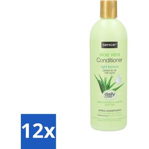 12 x Sence - Aloë Vera - Conditioner - Hydraterend - 400 ml - Aloë Vera Conditioner - Hydraterende Conditioner - Conditioner Voor Droog Haar - Conditioner Voor Beschadigd Haar - Haarverzorging