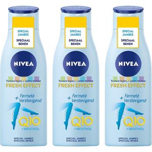 Nivea Q10 +Menthol Fresh Effect Verstevigend Voordeelverpakking - 3 x 200 ml