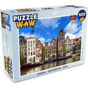 Puzzel Kanaal - Amsterdam - Huis - Legpuzzel - Puzzel 500 stukjes