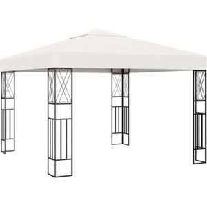 vidaXL - Prieel - 3x3 - m - stof - crème