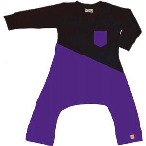 Onesie geschikt voor Pavlik, gipsbroek en Broek geschikt voor Pavlik, gipsbroek en spreidbroek Paars/zwart
