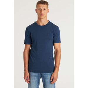 CHASIN' - Heren Slim Fit - Eenvoudig T-Shirt - Base-B - Blauw