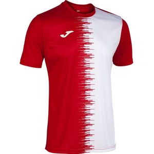 Joma - City II - Sportshirt - Rood/Wit - Korte Mouw - Heren