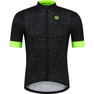 Rogelli Terrazzo Fietsshirt - Korte Mouwen - Heren - Zwart, Groen, Fluor - Maat M