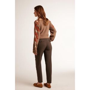 DIDI Dames Travel pants Checkin Chocolate brown maat 44