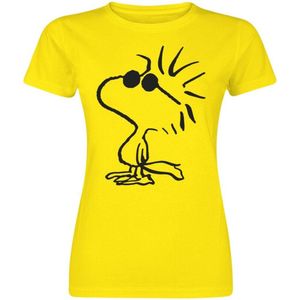 Peanuts Woodstock Dames T-shirt - geel - 3XL