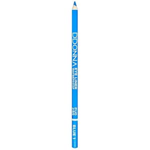 D'Donna - Extra lang oogpotlood met puntenslijper - Blauw / Eye Liner - Blue 1 - Waterproof - 1 stuks