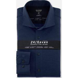 OLYMP 24/7 jersey modern fit donkerblauw